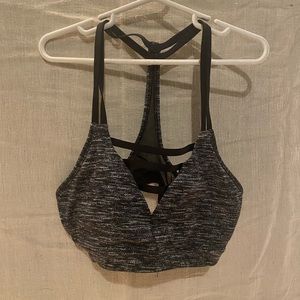 Grey and Black Sports Bra